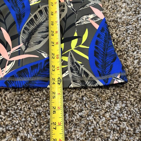 Athleta Long Sleeve Top Small Midnight Palm Swim - Picture 8 of 11